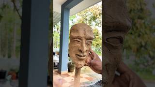 Easy sculpting ideas in face 🗿shorts claymodeling face sculpture artshorts yt make diy [upl. by Reham]