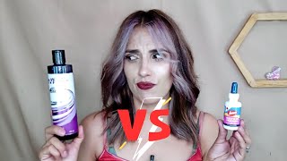 VIOLETA DE GENCIANA VS SHAMPOO MATIZADOR IN BELLEZA VIOLETA 😱 CUAL DE LOS DOS ES MEJOR 🤔 [upl. by Akcirret]