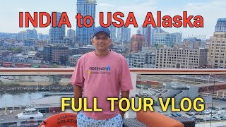 INDIA TO AMERICA USA ALASKA TRAVEL BLOG [upl. by Haek]