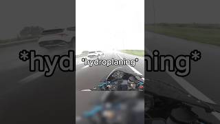 Motorcycle Hydroplane crbnrr bikelife motovlog gopro yamaha r6 floridalife carbonfiber [upl. by Bowyer495]