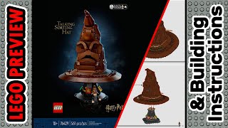 PREVIEW 76429 LEGO Harry Potter Talking Sorting Hat​ amp Building Instructions LEGO 2024 [upl. by Ahsienor872]