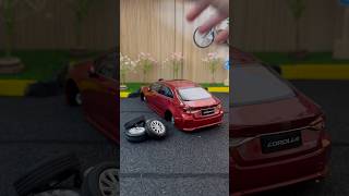 Toyota Corolla Diecast Model Car Wheel Fitting car cars diecast [upl. by Heaps]