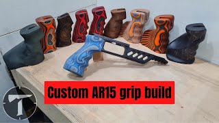 DIY custom ar15 pistol grips for the fx impact s510tr Airmaks katran target air rifles [upl. by Aliza]