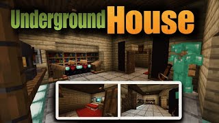 My Underground House  Underground House tutorial Minecraft [upl. by Aihtak]