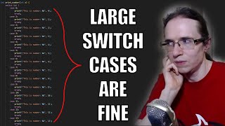 Huge Switch Cases Are Not That Bad  Tsoding [upl. by Ogren]