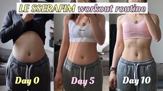 Fat Burning with INTENSIVE LE SSERAFIM Workout Routine in 10 DAYS 🔥 135 Calories Kpop workout [upl. by Ern]