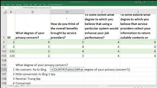 Xử lý dữ liệu thu được từ Điều tra phỏng vấn bằng bảng hỏi Questionnaire [upl. by Barron310]