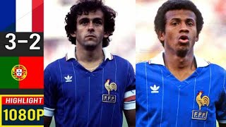 France 3 x 2 Portugal Platini Tigana ●1984 Euro Semi Final Extended Goals amp Highlights HD 1080 [upl. by Ailak]