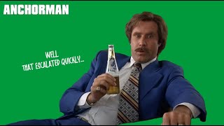 Anchorman  that escalated quickly green screen [upl. by Yadahs]