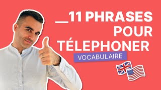 11 Phrases pour Téléphoner en Anglais  Vocabulaire Facile [upl. by Labinnah]