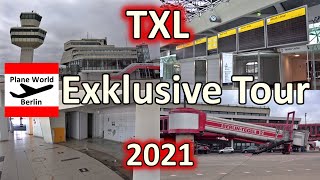 Flughafen BerlinTegel exklusiver Rundgang im Terminal im April 2021  Tour at closed TXL airport [upl. by Cela]