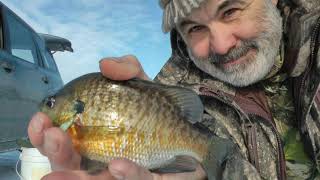 Ice Fishing Panfish Long Lake Manitowoc WI [upl. by Seften28]