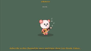 Adorable Panda Sings quotKiss Mequot  Cadbury Dairy Milk Song Cutest Performance 🐼🎶 bishtart [upl. by Pearla]