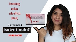 Do you need IsotretinoinAccutane for severe acneBefore and after sideeffects Hindi [upl. by Atelahs]