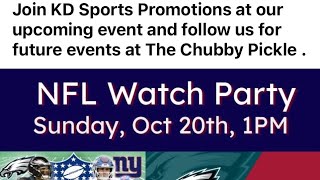 NFL Watch Party At The Chubby Pickle [upl. by Enylorac784]