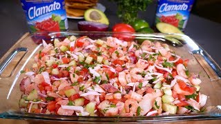 Ceviche Mixto Mexicano con Clamato  Mi Cocina Rápida [upl. by Roseanne928]