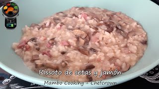 Risotto de setas y jamón en Mambo Cooking con Chefcrown PROBANDO EL DISPENSADOR DE ALIMENTOS [upl. by Cirderf]