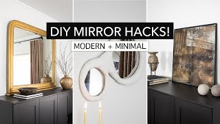 High End DIY Mirrors making upscaleinspired wall mirror dupes [upl. by Calvinna623]