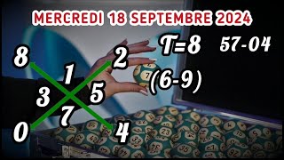 CROIX LOTO DU MERCREDI 18 SEPTEMBRE 2024 ET REPERE DU JOUR [upl. by Alac]