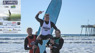 Cole Robbins Stunning Form Sends Him Atop the Podium at Surfing For Hope Longboard Classic [upl. by Jerrol]