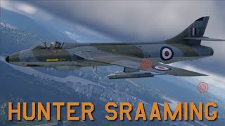 Hunter F6 firing SRAAM missiles War Thunder [upl. by Werdma]