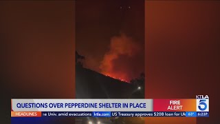 Franklin Fire in Malibu threatens Pepperdine but campus doesnt evacuate [upl. by Sleinad]