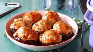 食譜  鮮菇釀肉 How to make Stuffed Mushrooms [upl. by Worden147]