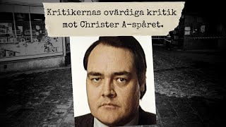 Kritikerna väljer att misstolka Christer Aspåret  Palmemordet [upl. by Kristien172]