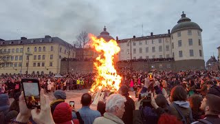 Walpurgis Night in Stockholm Sweden  Valborg 2022 [upl. by Anitnamaid]