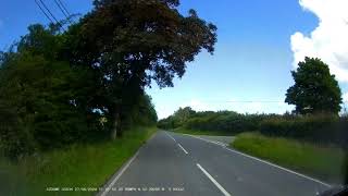 Unmarked Dyfed Powys Police car on blue lights near Tregaron in Ceredigion CymruWales 27624 [upl. by Aicenat]