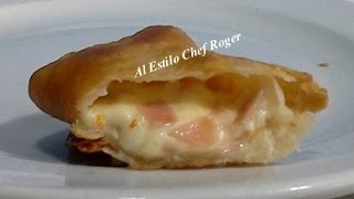 como hacer CHIMICHANGAS chimichanga de jamon con queso de pollo [upl. by Favata]