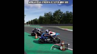 APRILIA RSV4 XTRENTA VS SUTER MMX 500 superbike drag [upl. by Debera627]