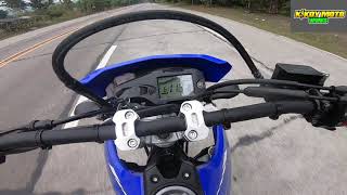 Brand new Yamaha WR 155 Test  Top Speed and acceleration [upl. by Ahker]