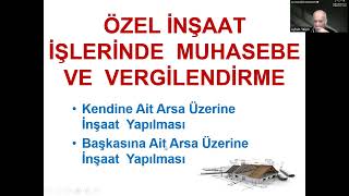 DERS8 İNŞAAT MUHASEBESİ UYGULAMALARI [upl. by Mccahill]