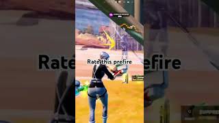 Rate this prefire fortnite foryou gaming [upl. by Bennion]