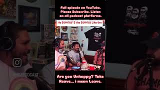 clip Ep Unhappy Leave ft Joey podcast comedy clip [upl. by Saber744]