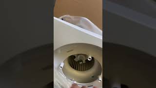 Zeyzer Bathroom Exhaust Fan with Light LED Square Quiet Ceiling Mount Review I can see my mirror [upl. by Isteb]