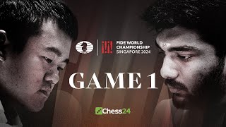 GUKESH vs DING FIDE World Championship 2024 BEGINS Game 1 [upl. by Ratcliffe]