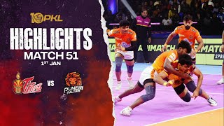 Match Highlights Telugu Titans vs Puneri Paltan  January 1  PKL Season 10 [upl. by Menendez656]