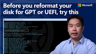 Convert BIOS  MBR to UEFI  GPT without reformatting  MBR2GPT tool  Prepare for Windows 11 [upl. by Aicilef]