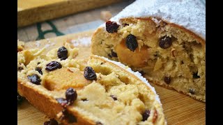 Bread Baking Christstollen  German Fruit Bread  Stollen Recipe [upl. by Qirat400]