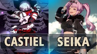 GBVSR🔥Castiel Lucilius Vs Seika Zeta Crimson Bomber🔥 High Level Gameplay [upl. by Nalyad]