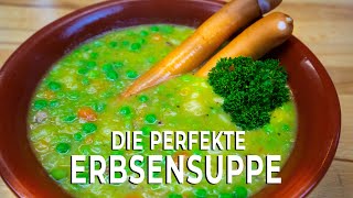 Schnelle und einfache Erbsensuppe mit Speck amp Würstchen  TÜR 9 Adventskalender  24xmas [upl. by Ahsener]