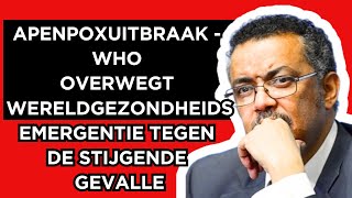 🔴Uitbraak van apenpokken  WHO beschouwt gezondheidsnoodsituatie te midden van stijgende gevallen [upl. by Niarb]