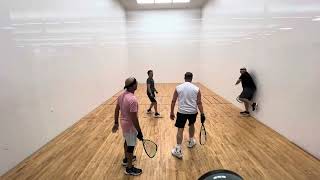 112024 44 AmirRobert vs MiguelJustin doubles racquetball at La Fitness Austin TX [upl. by Woehick]