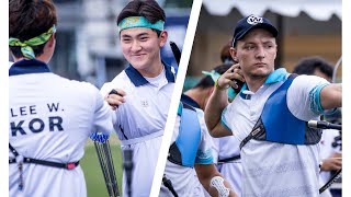 Korea v Kazakhstan – recurve men team gold  Bangkok 2023 Asian Archery Championships [upl. by Akapol]