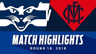 Geelong v Melbourne Match Highlights  Round 18 2018  AFL [upl. by Dixie883]