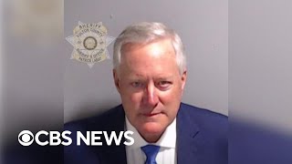 Former White House chief of staff Mark Meadows surrenders in Georgia Trump soon to follow [upl. by Utimer]