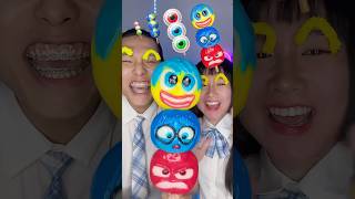 Giant Dango Emoji Challenge ASMR 🍡🥵Inside out 2 asmr mukbang funny [upl. by Baese]