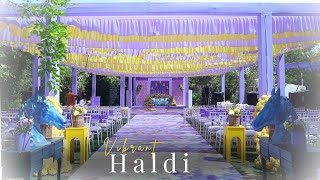 Haldi Decor  Lavender Yellow  The Palace  Destination Wedding  Wedding Planner  DSWP [upl. by Vladamir632]